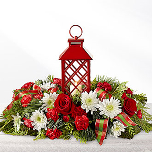 Holiday centerpieces with candles West Allis