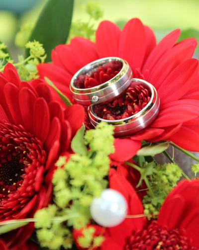 Flowers and Wedding Rings Milwaukee